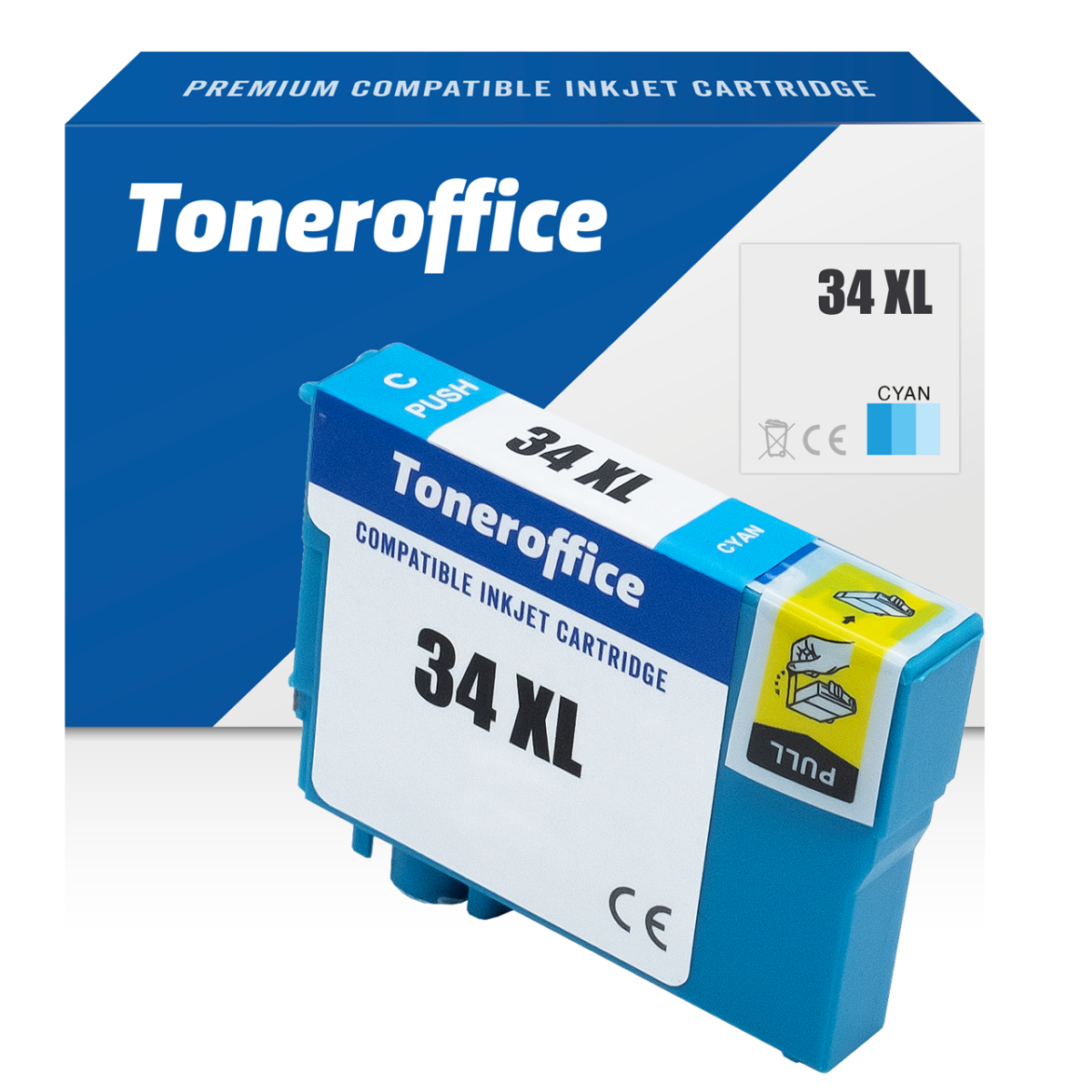 Kompatibel Epson T3472 34XL Cyan Tintenpatrone Kaufen Toneroffice D