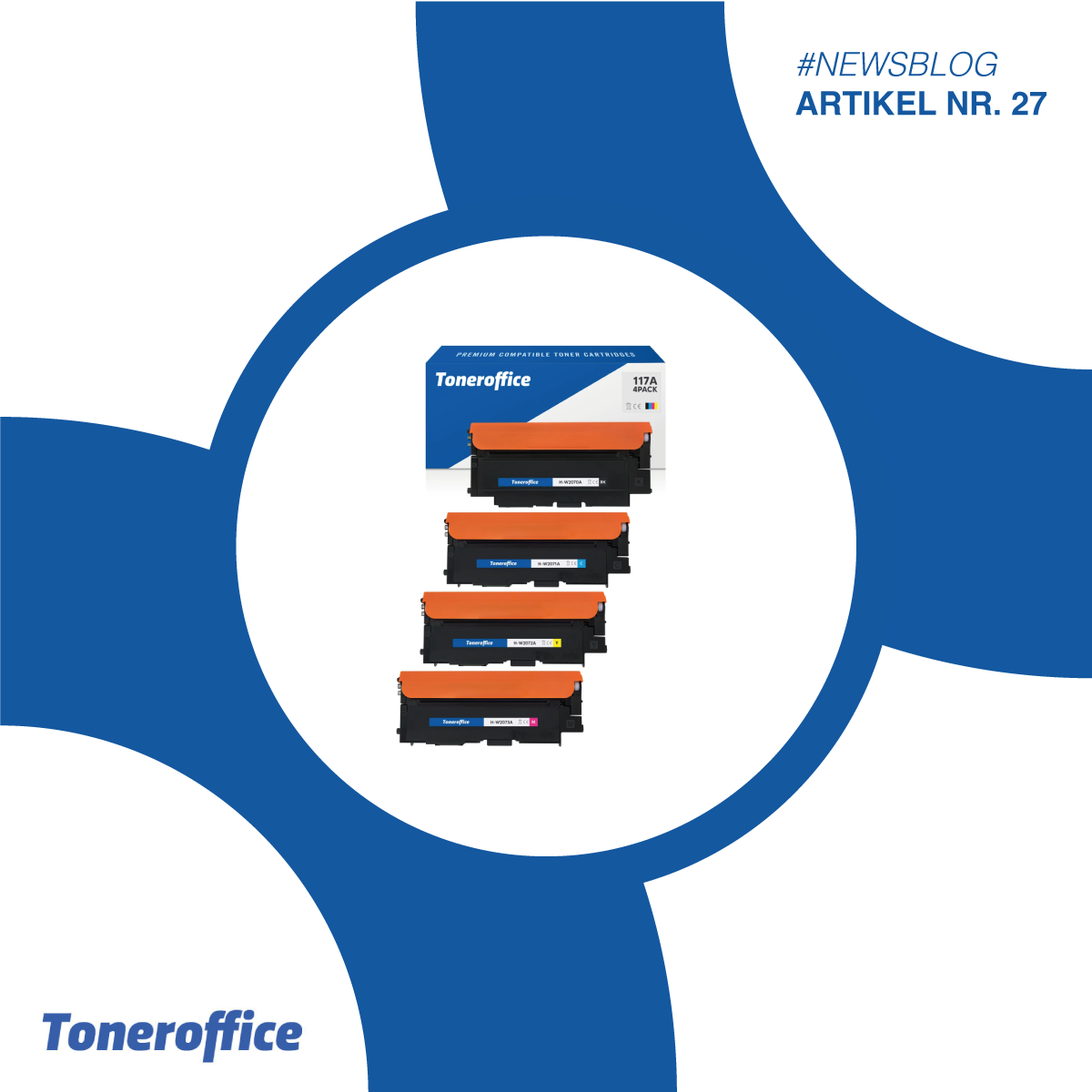 HP 117A W2070A W2071A W2072A W2073A Toner kompatibel ab sofort im Toneroffice Shop erhältlich!