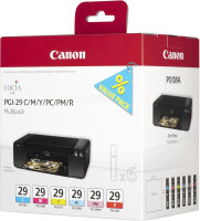 Original Canon PGI-29 6-Patronen Multipack C M Y R PC PM...