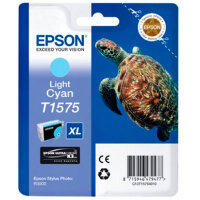 Original Epson T1575 Druckerpatrone Cyan (hell) (25,9 ml)