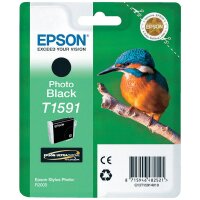Original Epson T1591 Druckerpatrone Schwarz (foto) (17ml)