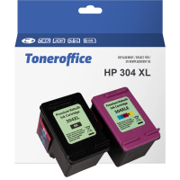 Kompatibel HP DeskJet 3762 AIO Druckerpatronen 304 XL Schwarz und Farbig 2er Set