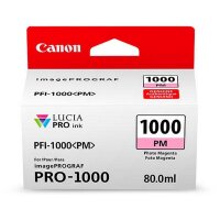Original Canon PFI-1000 PM Magenta hell 0551C001 Tintenpatrone (80ml)