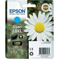 Original Epson 18 XL T1812 Cyan Druckerpatrone (6.6ml, ~450 Seiten, XL)