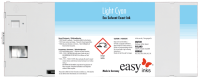 Kompatibel easy Eco Solvent Exact Tinte Light Cyan ESP-M-220-LC, 220ml Kartusche
