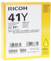 Original Ricoh 405764 GC-41 Y Tintenpatrone Gelb (~2200 Seiten)