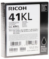 Original Ricoh 405765 GC-41 KL Tintenpatrone Schwarz (~600 Seiten)