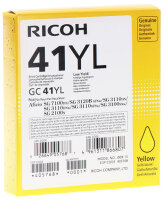 Original Ricoh 405768 GC-41 YL Tintenpatrone Gelb (~600 Seiten)