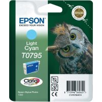 Original Epson T0795 Cyan (hell) Druckerpatrone (11ml, ~560 Seiten)