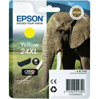 Original Epson 24XL T2434 Gelb Druckerpatrone (8.7ml, ~740 Seiten, XL)