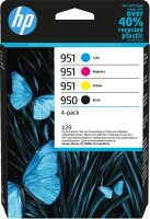 Original HP 950 / 951 6ZC65AE Multipack Schwarz, Cyan, Magenta, Gelb