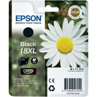 Original Epson 18 XL T1811 Schwarz Druckerpatrone (11.5ml, ~470 Seiten, XL)