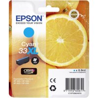 Original Epson 33 XL T3362 Cyan Druckerpatrone (8,9 ml)