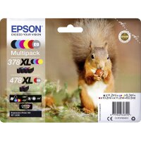 Original Epson 378 XL (C13T37984010) Multipack 6x BK/C/M/Y/Light C/ Light M
