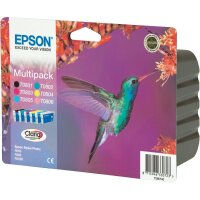 Original Epson T0807 Multipack 6 Druckerpatronen BK C M Y LC LM