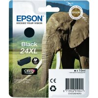 Original Epson 24XL T2431 Schwarz Druckerpatrone  (10ml, ~500 Seiten, XL)