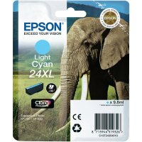 Original Epson 24XL T2435 Cyan (hell) Druckerpatrone (8.7ml, ~740 Seiten, XL)