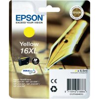 Original Epson 16 XL T1634 Druckerpatrone Gelb (6.5ml, ~450 Seiten, XL)