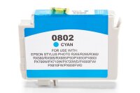 Kompatibel zu Epson T0802 Druckerpatrone Cyan