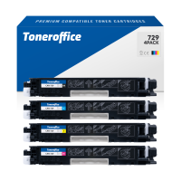 Kompatibel zu Canon 729 Toner LBP 7010 C LBP 7018 C 4er Set BK C M Y Multipack