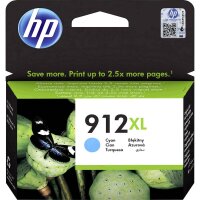 Original HP 912 XL 3YL81AE Druckerpatrone Cyan 825 Seiten