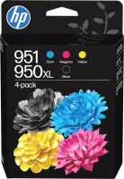 Original HP C3WK1AE 950 XL 951 Druckerpatronen 4er Set Schwarz Cyan Magenta...