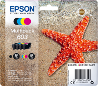 Original Epson 603 (C13T03U64010) 4er Set Multipack BK CMY