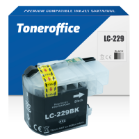 Kompatibel zu Brother LC-229 XLBK Druckerpatrone BK Schwarz (~2.400 Seiten)