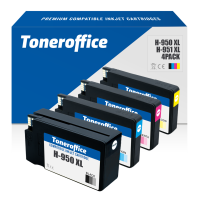 Kompatibel HP Officejet Pro 8620 Druckerpatronen 4er Set 950 XL 951 XL BK C M Y