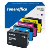 Kompatibel HP 932 XL 933 XL 4er Set Officejet 6100 6600...