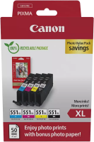Original Canon CLI-551 XL 4er Spar Set Druckerpatronen...