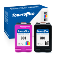 HP 301 Multipack kompatibel – 2er Set Schwarz und...