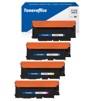 Kompatibel HP 117X Toner 4er Set W2070X W2071X W2072X W2073X