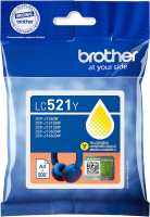 Original Brother LC-521Y Gelb Druckerpatrone (~500 Seiten)