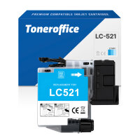 Kompatibel zu Brother LC-521C Cyan Druckerpatrone (~500...