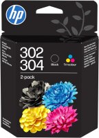 Original HP 302/304 B82L1AE 3-Colour + BK Multipack Druckerpatronen