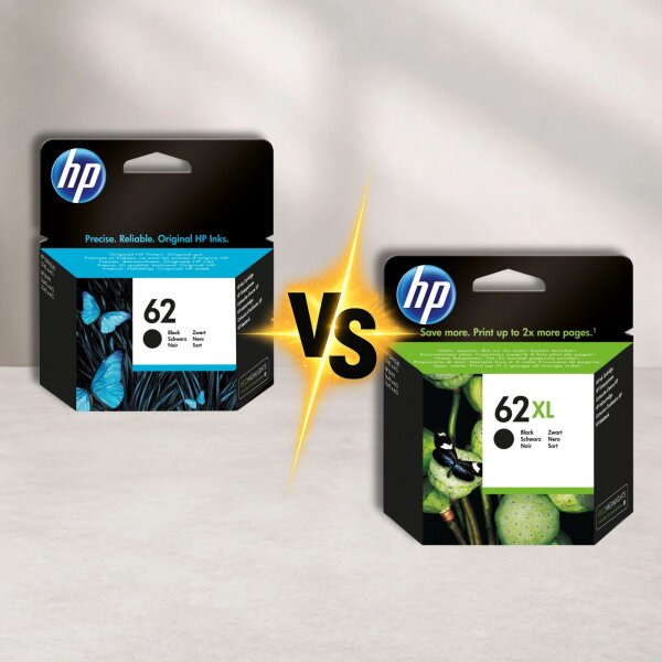 HP 62 vs HP 62XL – Unterschiede bei Reichweite und Kosten