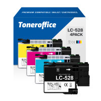 Kompatibel zu Brother LC-528 Druckerpatronen BK C M Y...