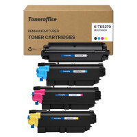 Kyocera TK-5270 Premium Recycling-Toner BK C M Y 4er Set Multipack (BK~8000...